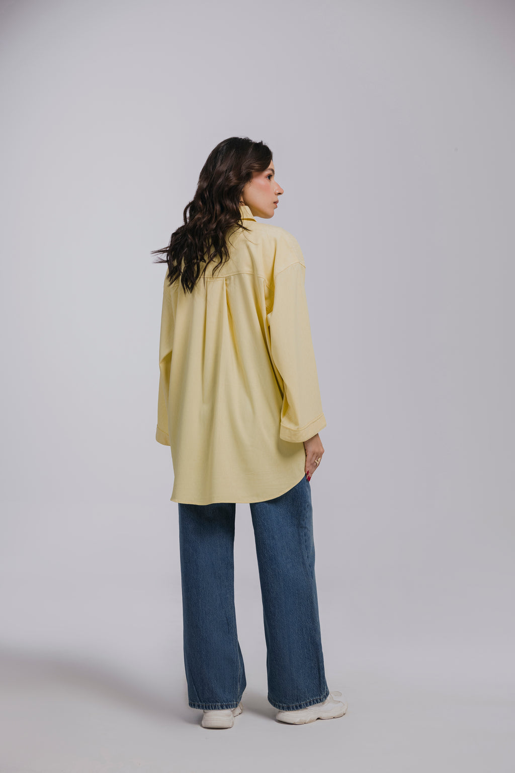 Butter Yellow Oversized Shirt