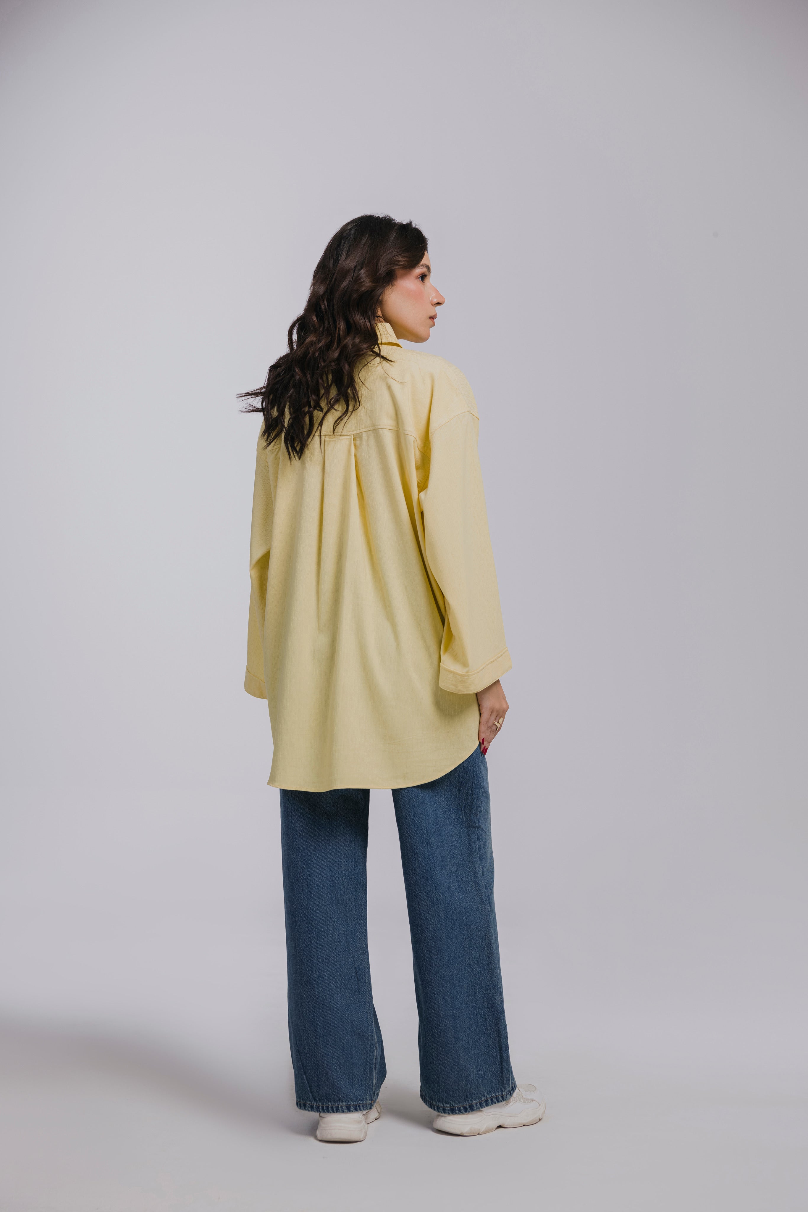 Butter Yellow oversized shirt