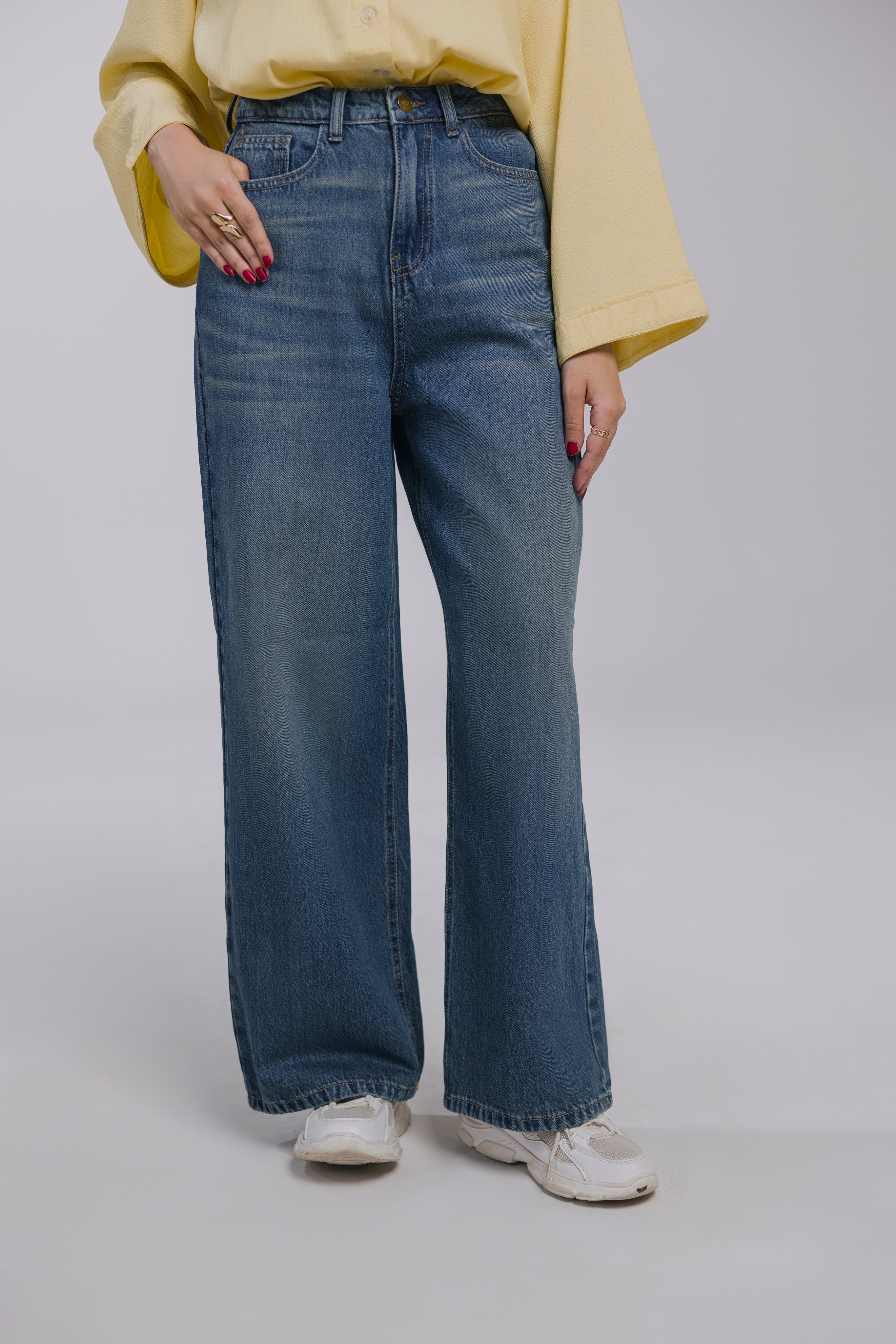MIDBLUE WIDE LEG jeans