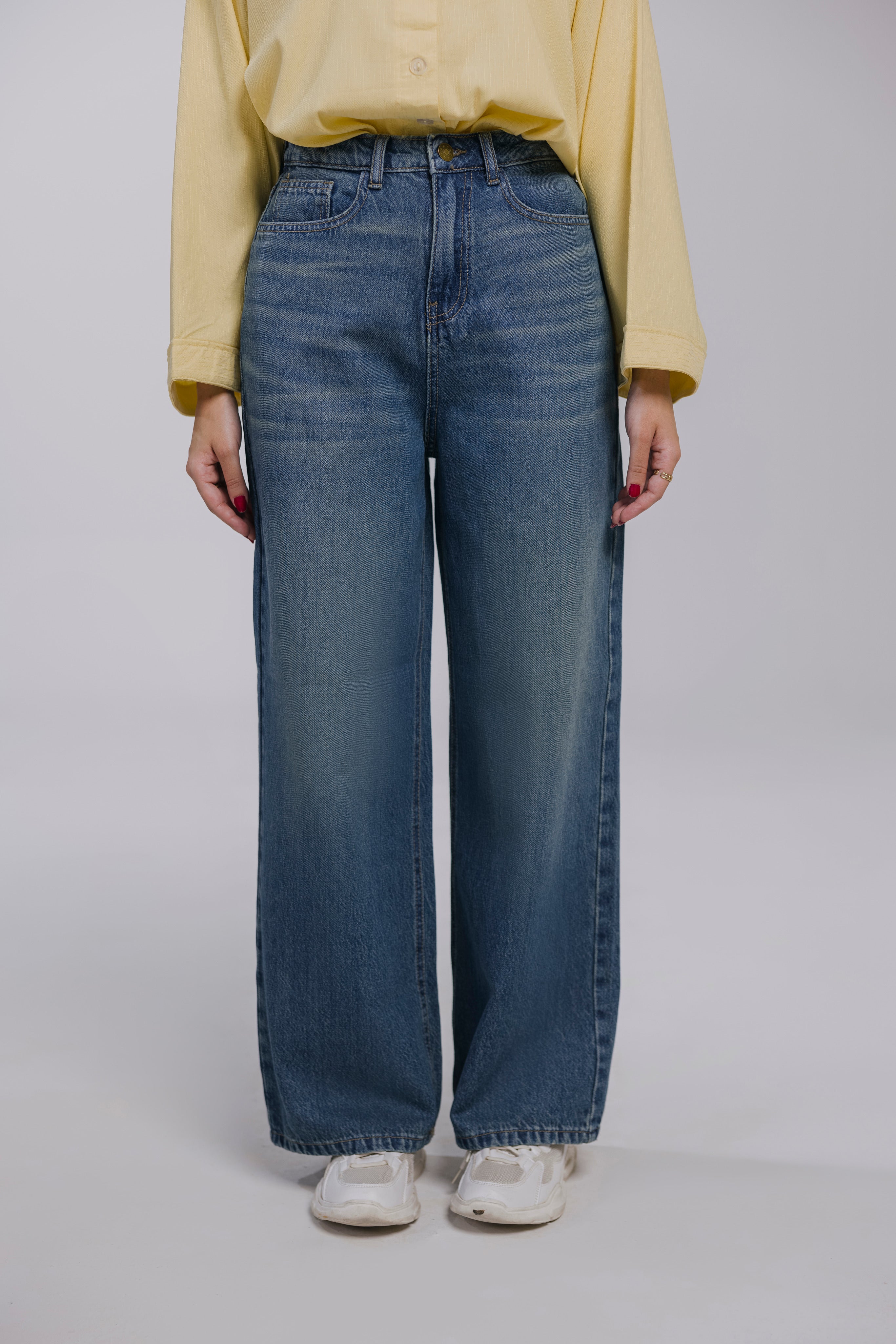 MIDBLUE WIDE LEG jeans