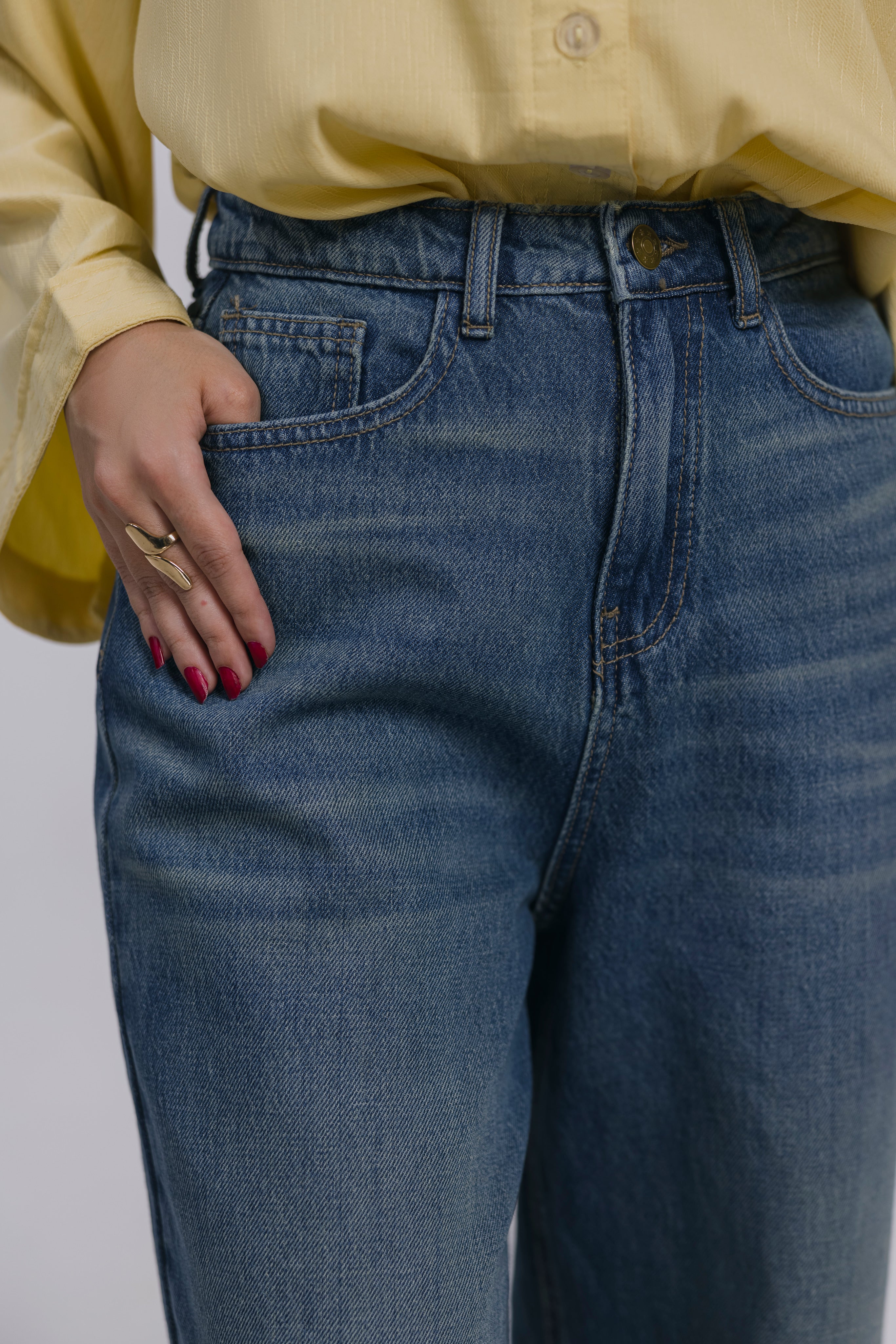 MIDBLUE WIDE LEG jeans