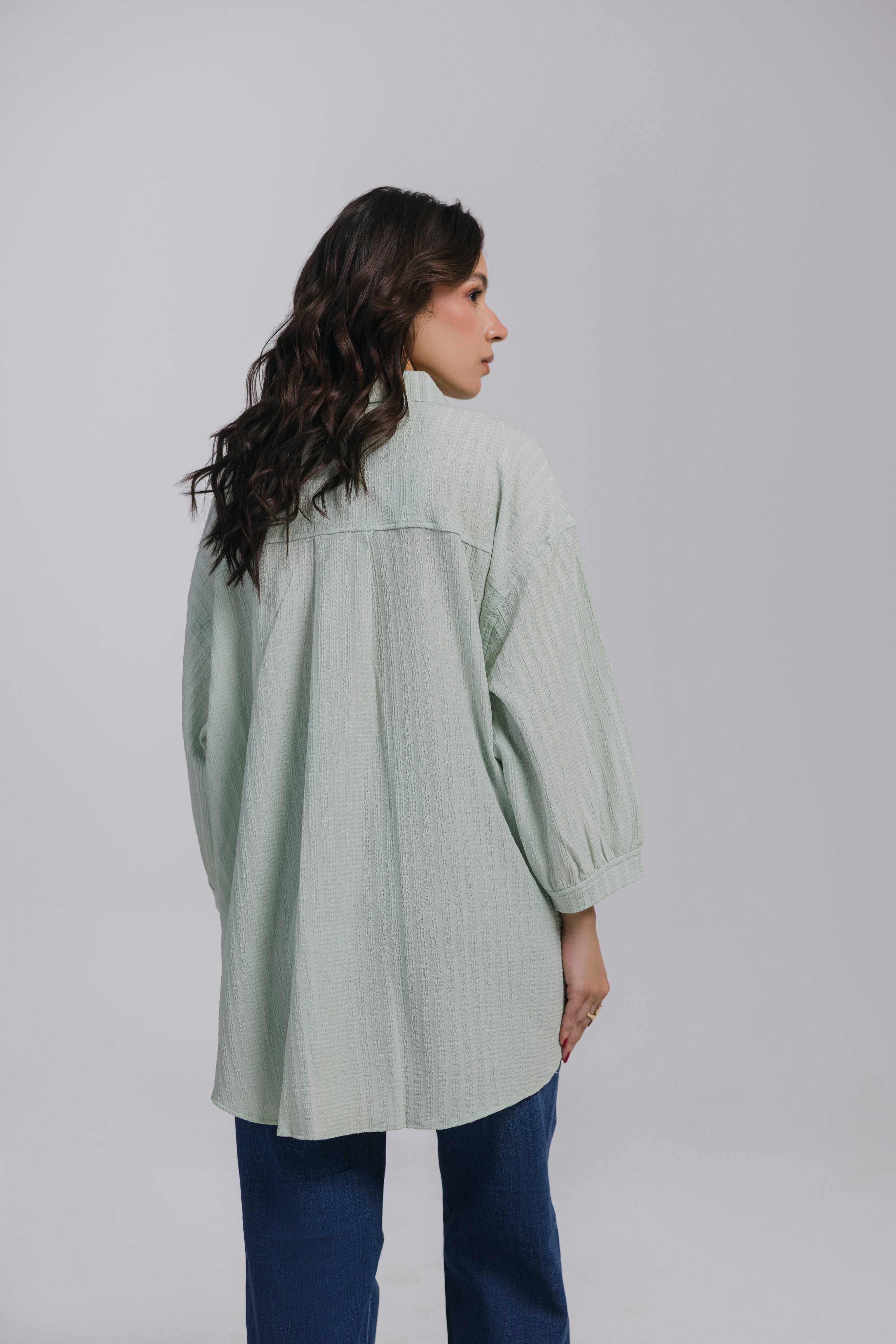 Mint Green Oversized Top