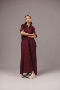 Maroon Polo Dress