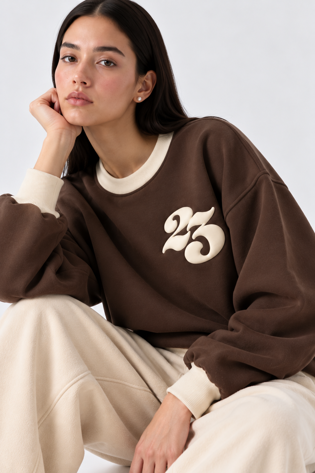Brown Oversized Sweatshirt