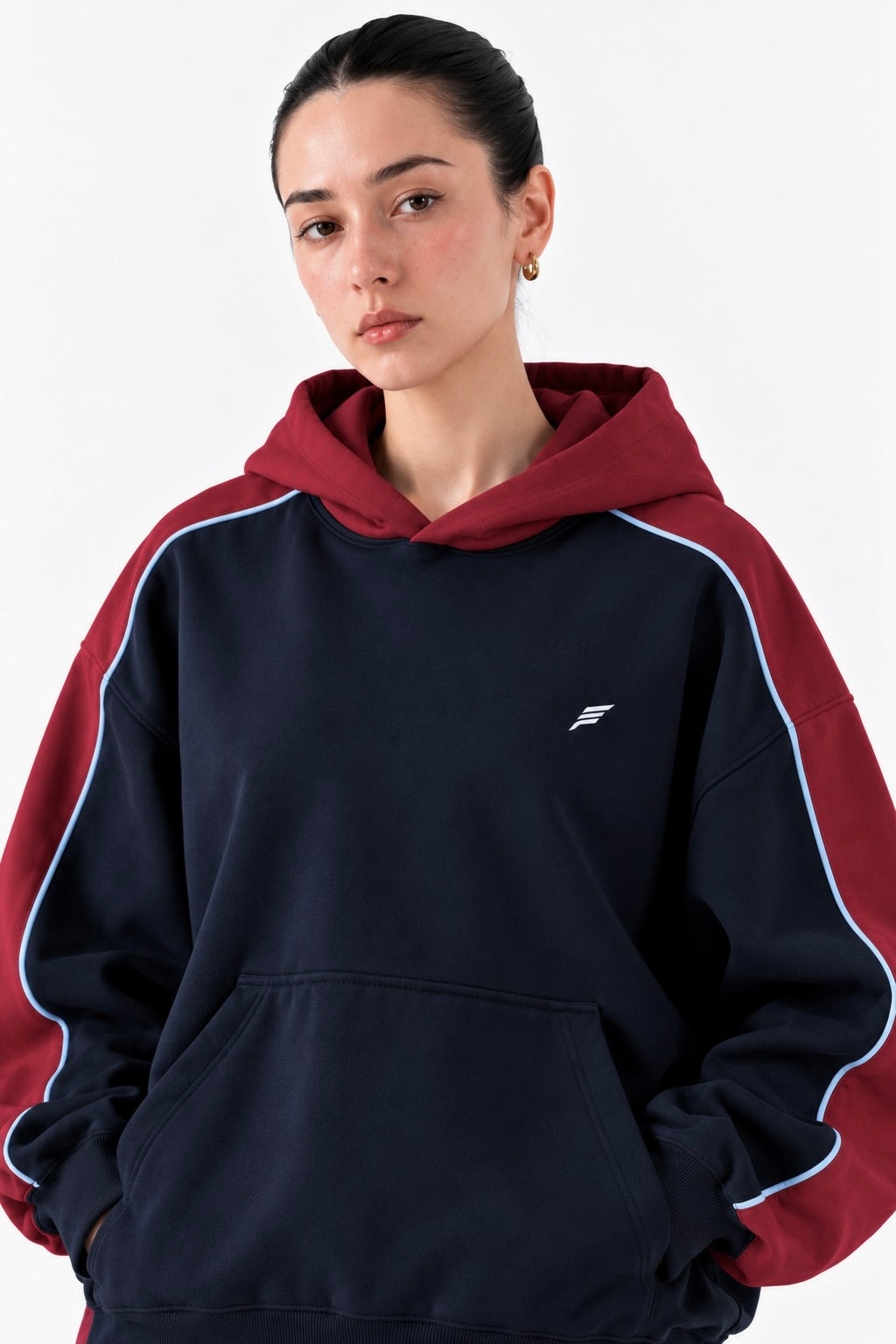 Navy Burgundy Coordset