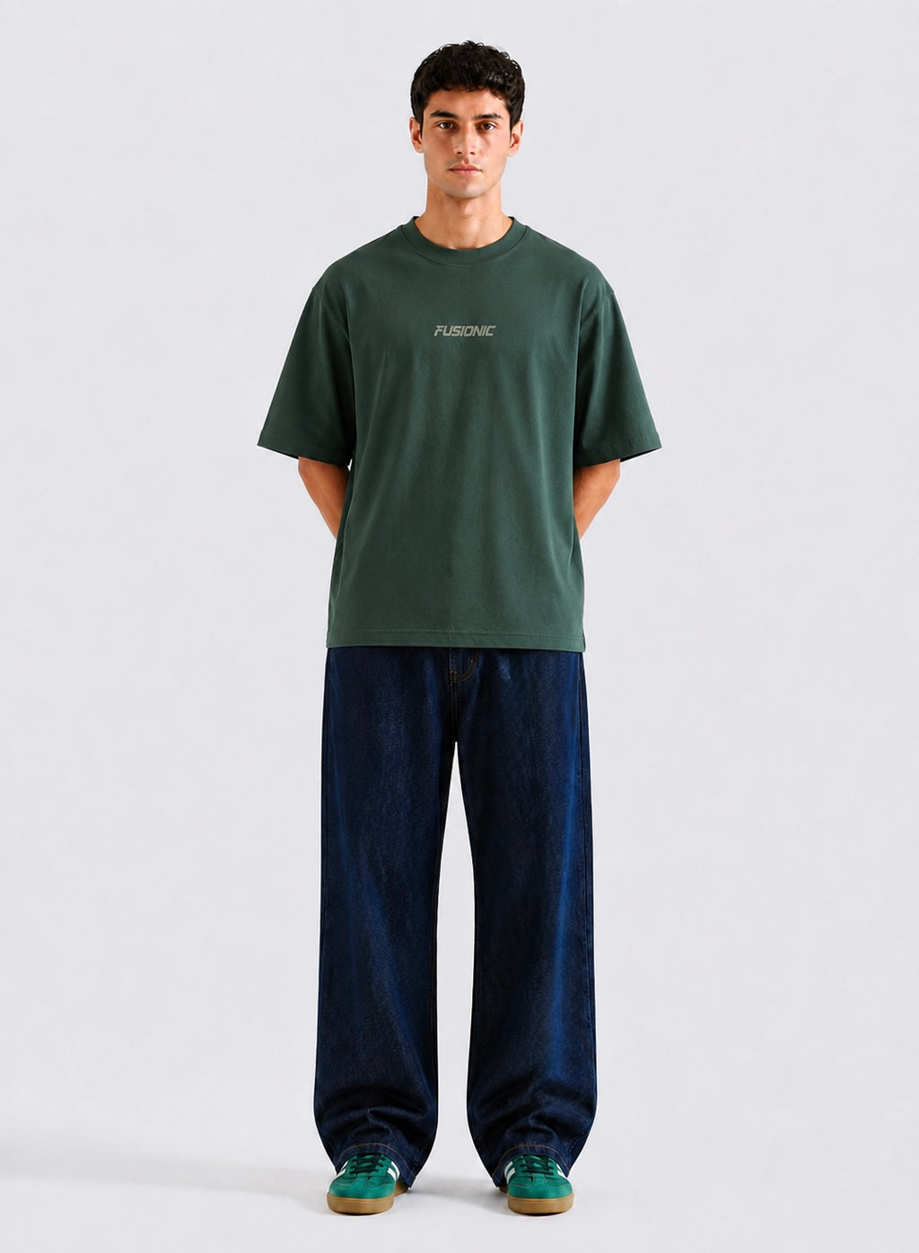 Green Basic Tee Men