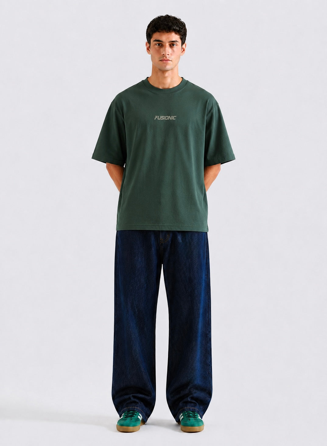 Green Basic Tee Men