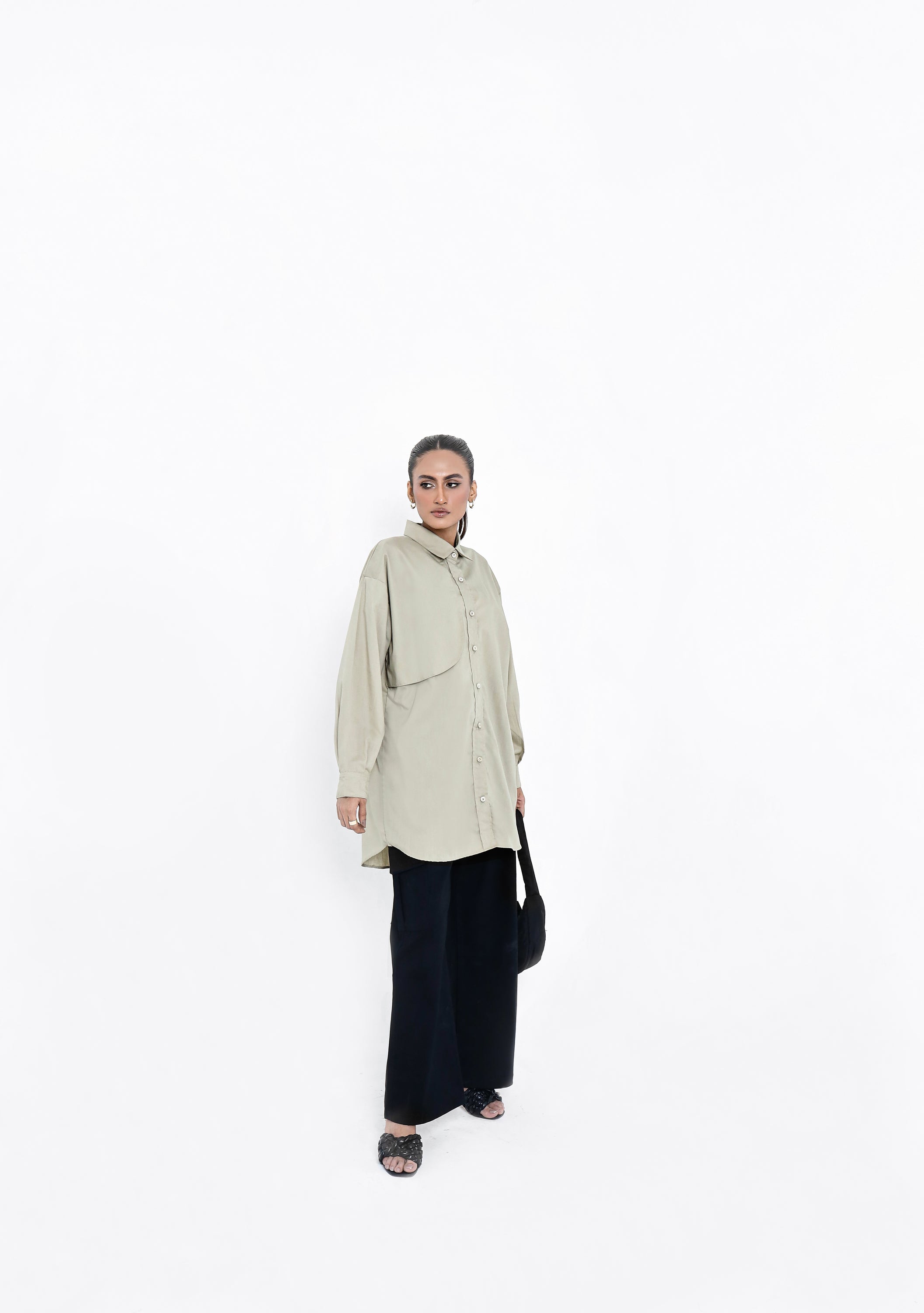 Khaki Beige Button Down