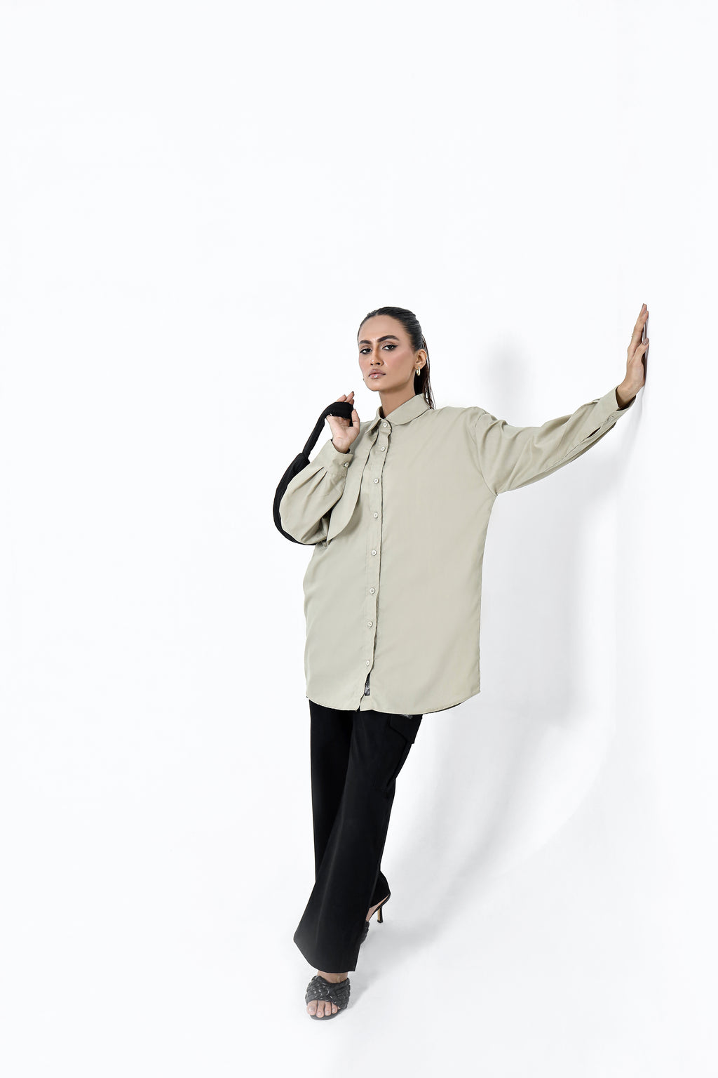 Khaki Beige Button Down