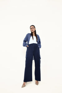 Denim Blue Cargo Trouser