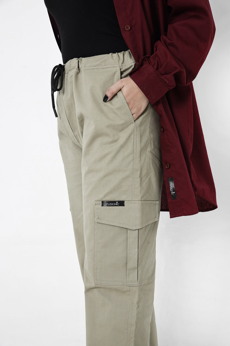 Khaki Cargo Trouser