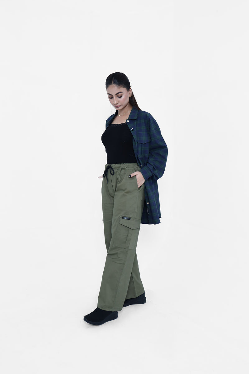 Olive Cargo Trouser