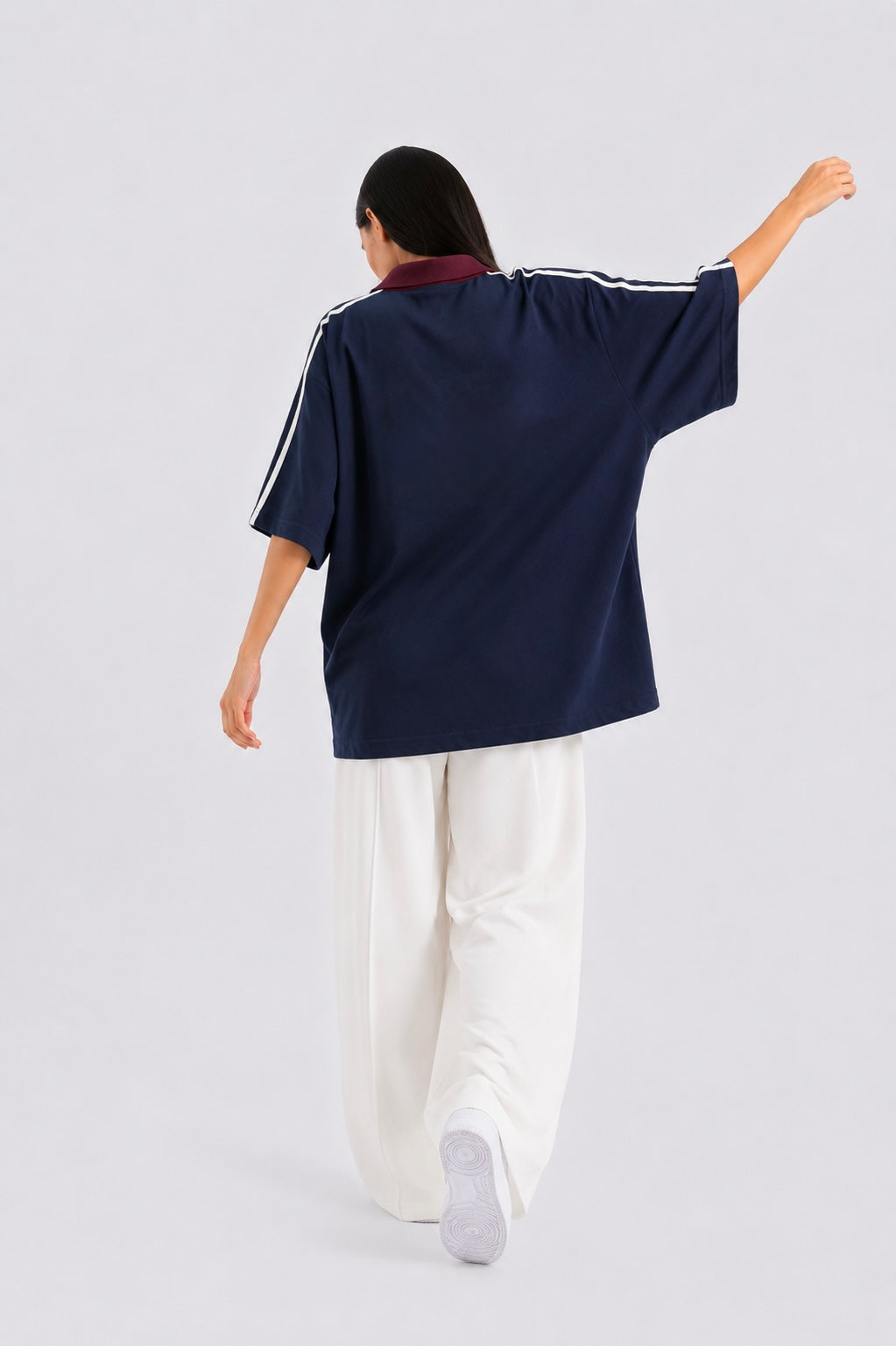 Dark Navy Oversized Polo