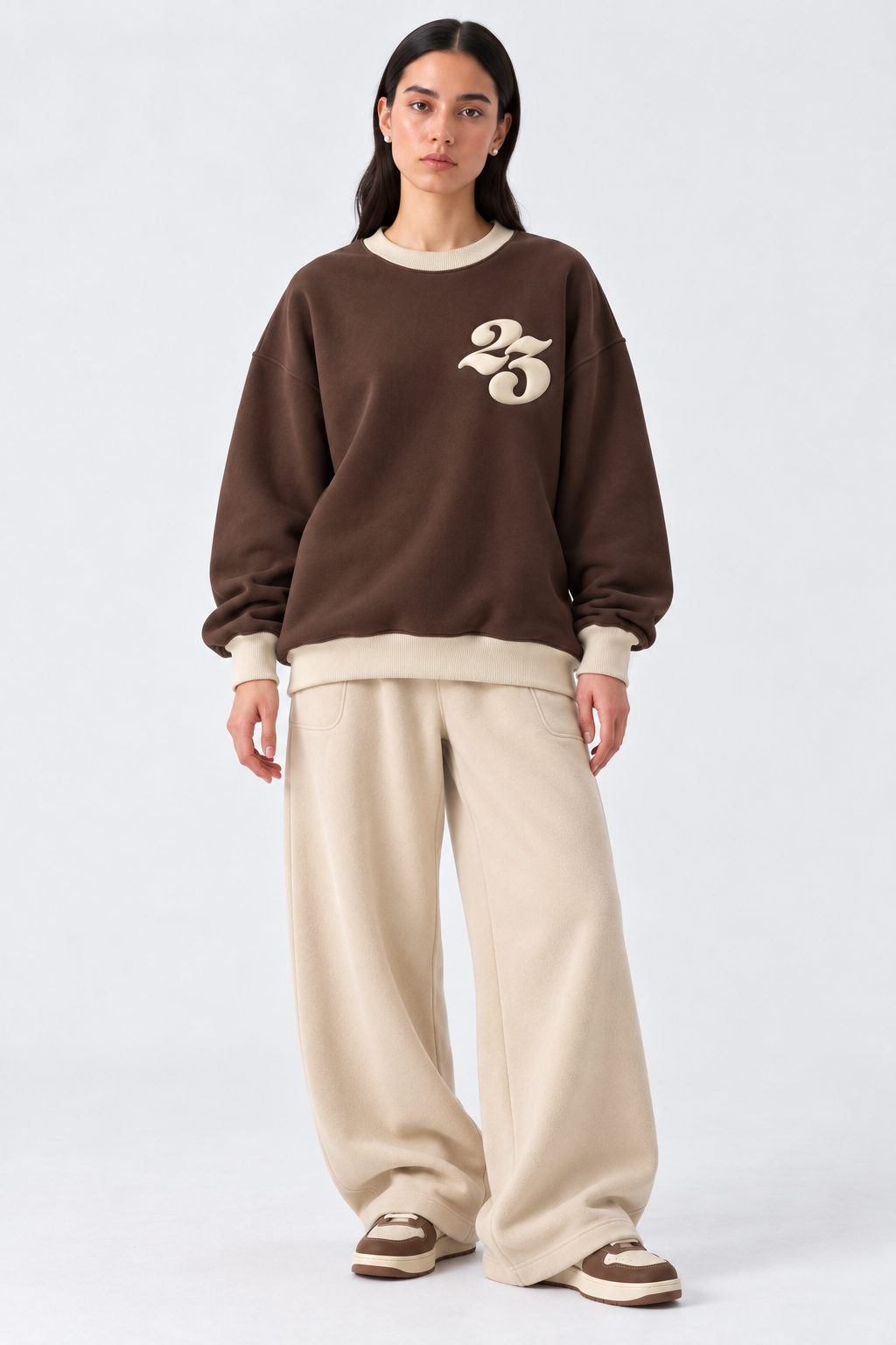 Brown Oversized Sweatshirt