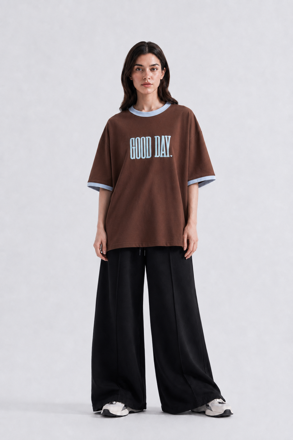 Brown Printed Tee