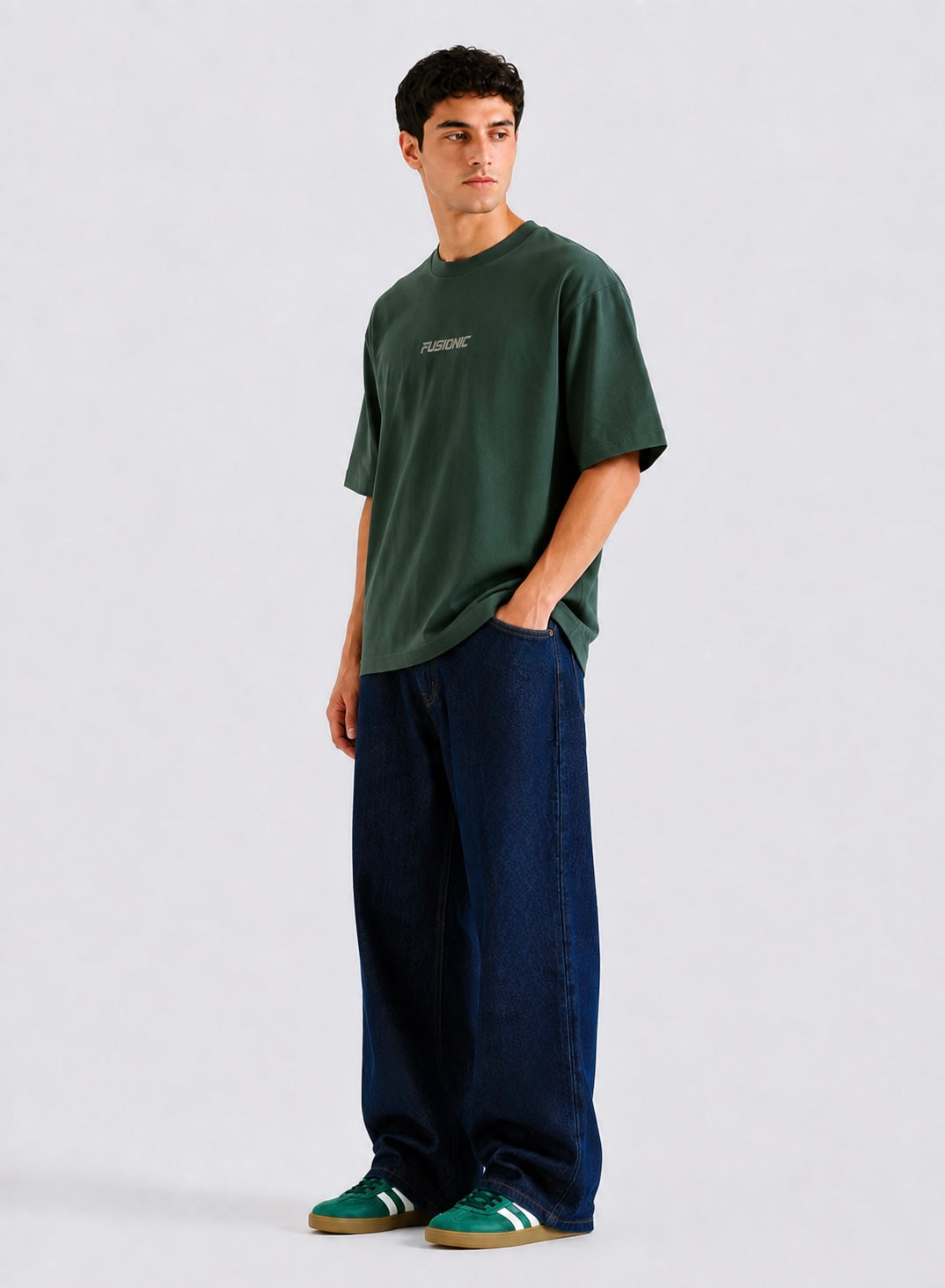 Green Basic Tee Men