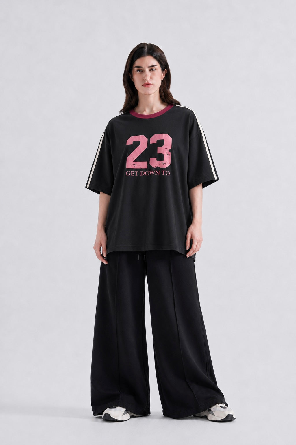 Black Printed Tee