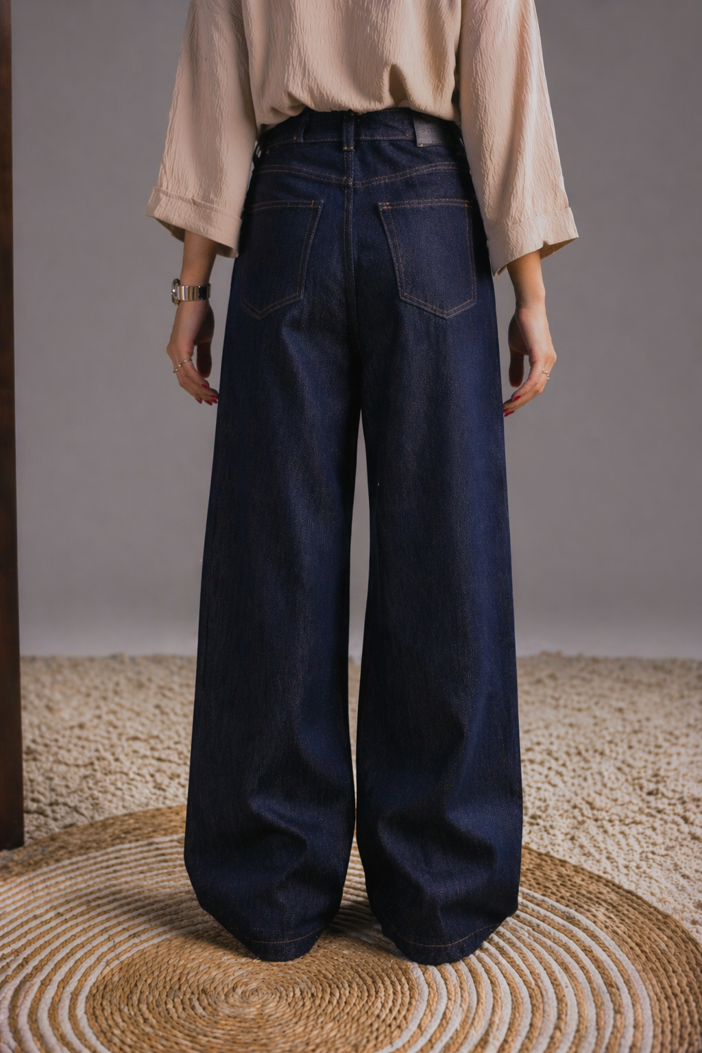 Indigo Blue Wide Leg Jeans