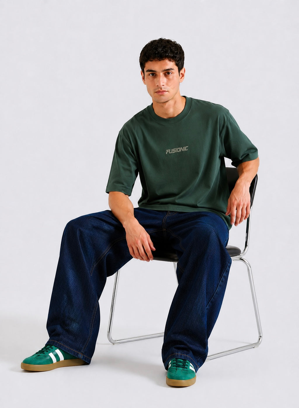 Green Basic Tee Men