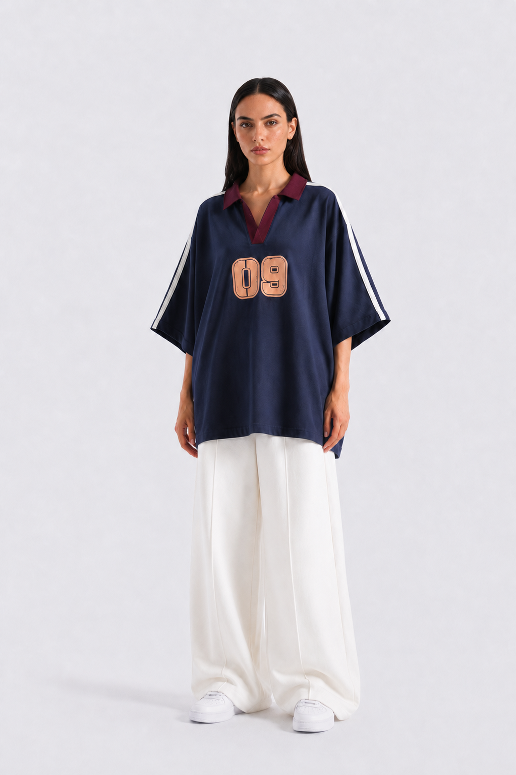 Dark Navy Oversized Polo