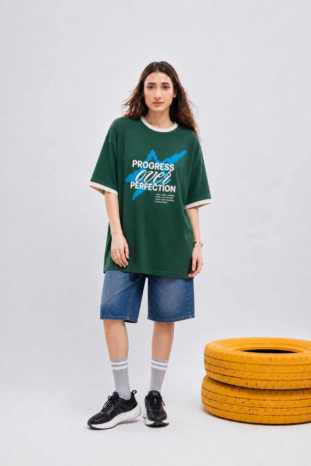Green Oversized Tee