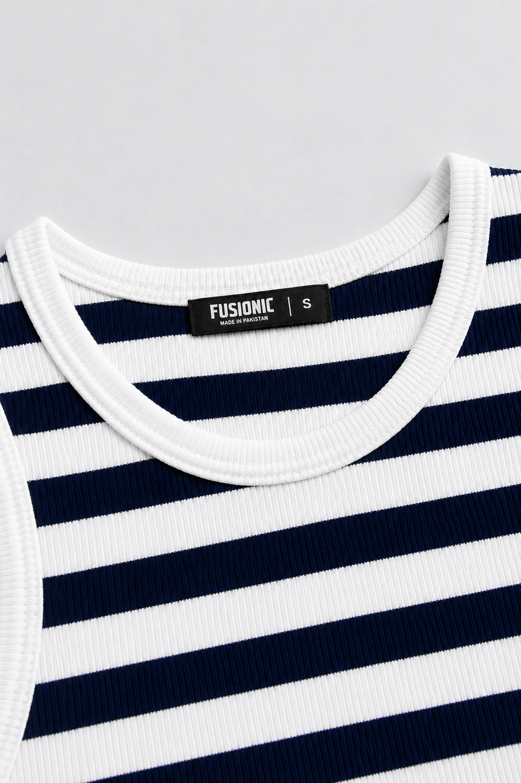 Navy Striped Tank Top