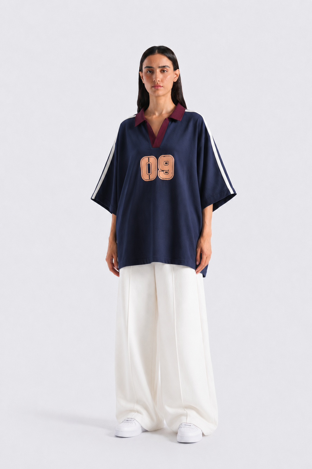 Dark Navy Oversized Polo