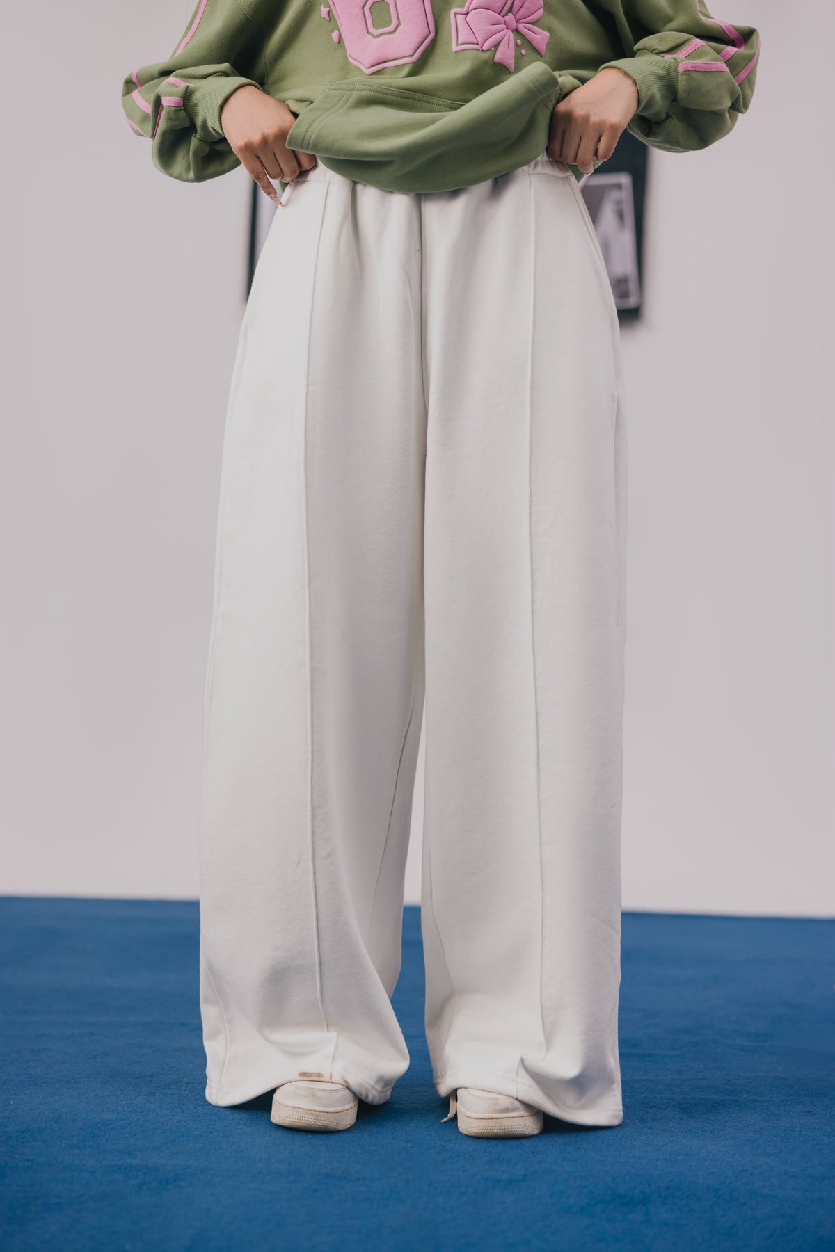 Off White Fleece Baggy Trouser