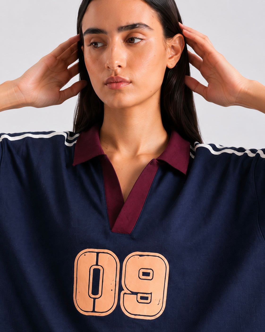 Dark Navy Oversized Polo