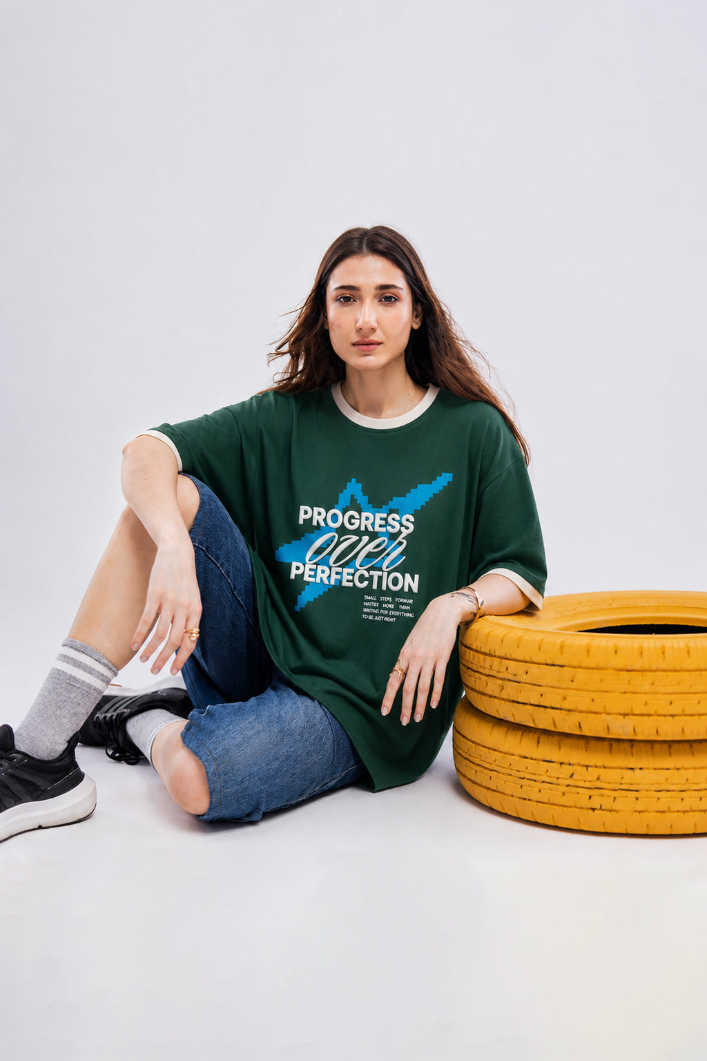 Green Oversized Tee
