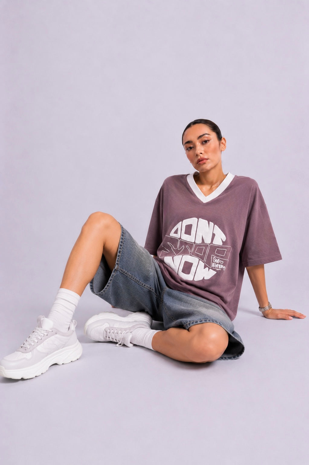 Mauve Oversized Tee