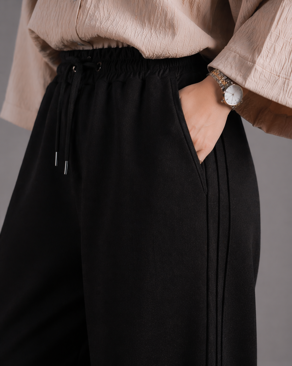 Black Baggy Trouser