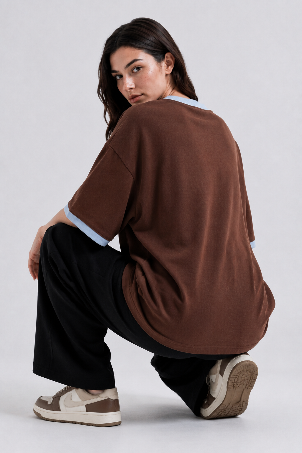 Brown Printed Tee