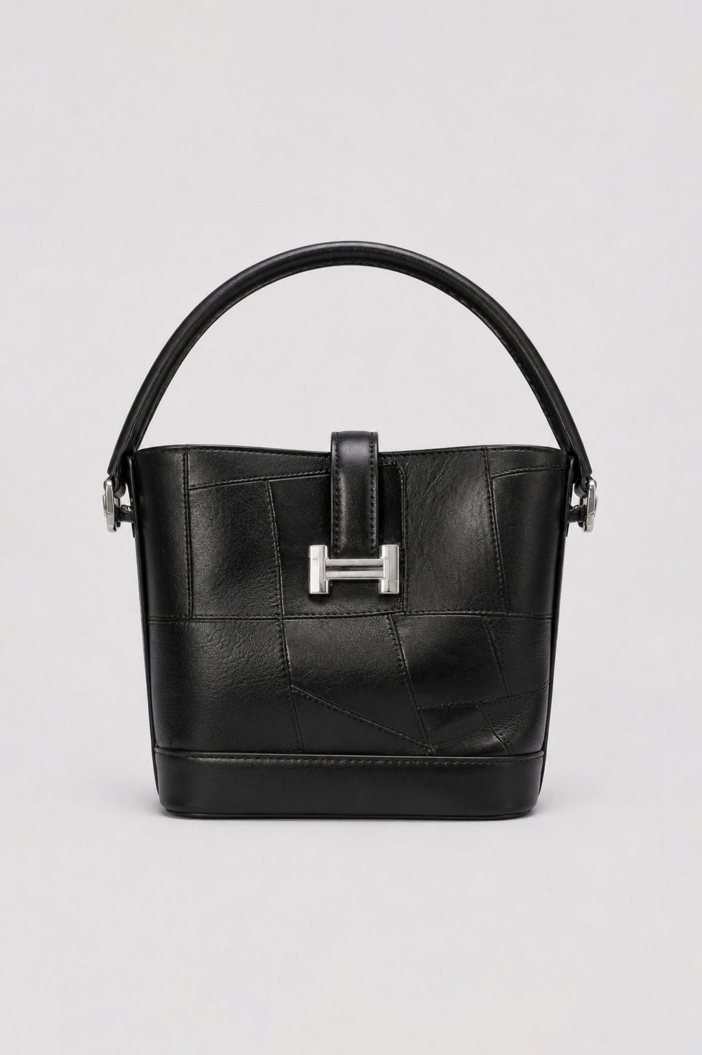Black Bucket Hand Bag
