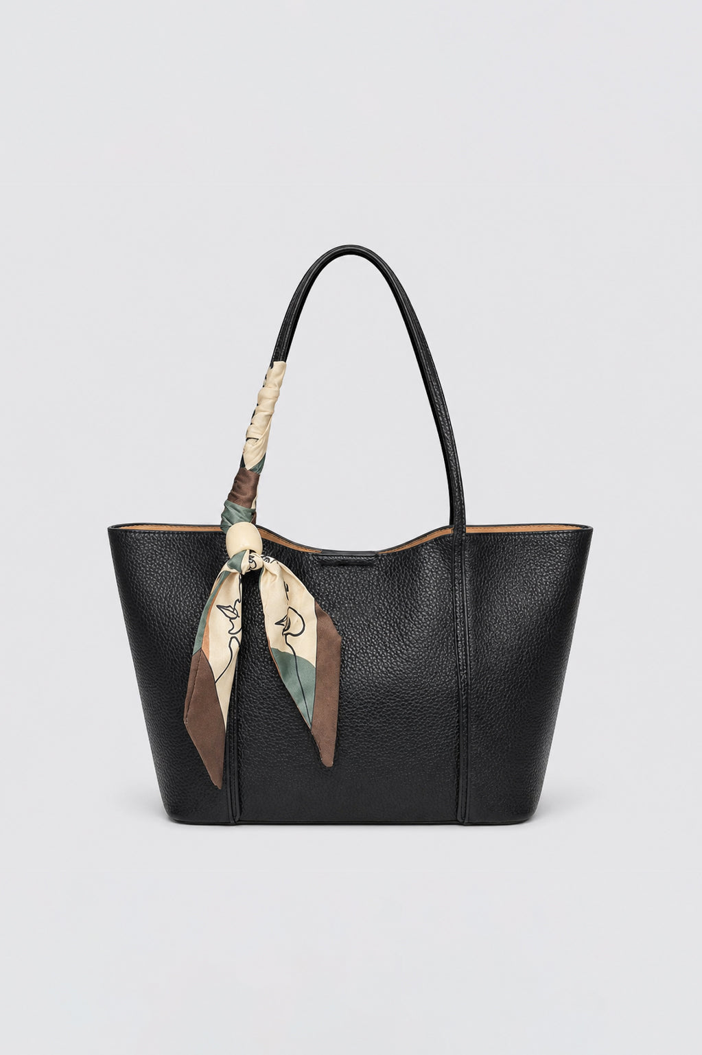 Black Pebbled Tote