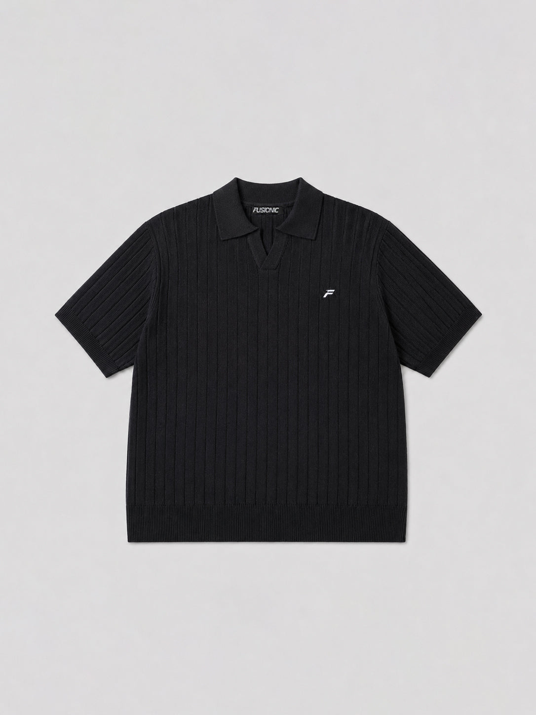 Black Drop Needle Knit Men