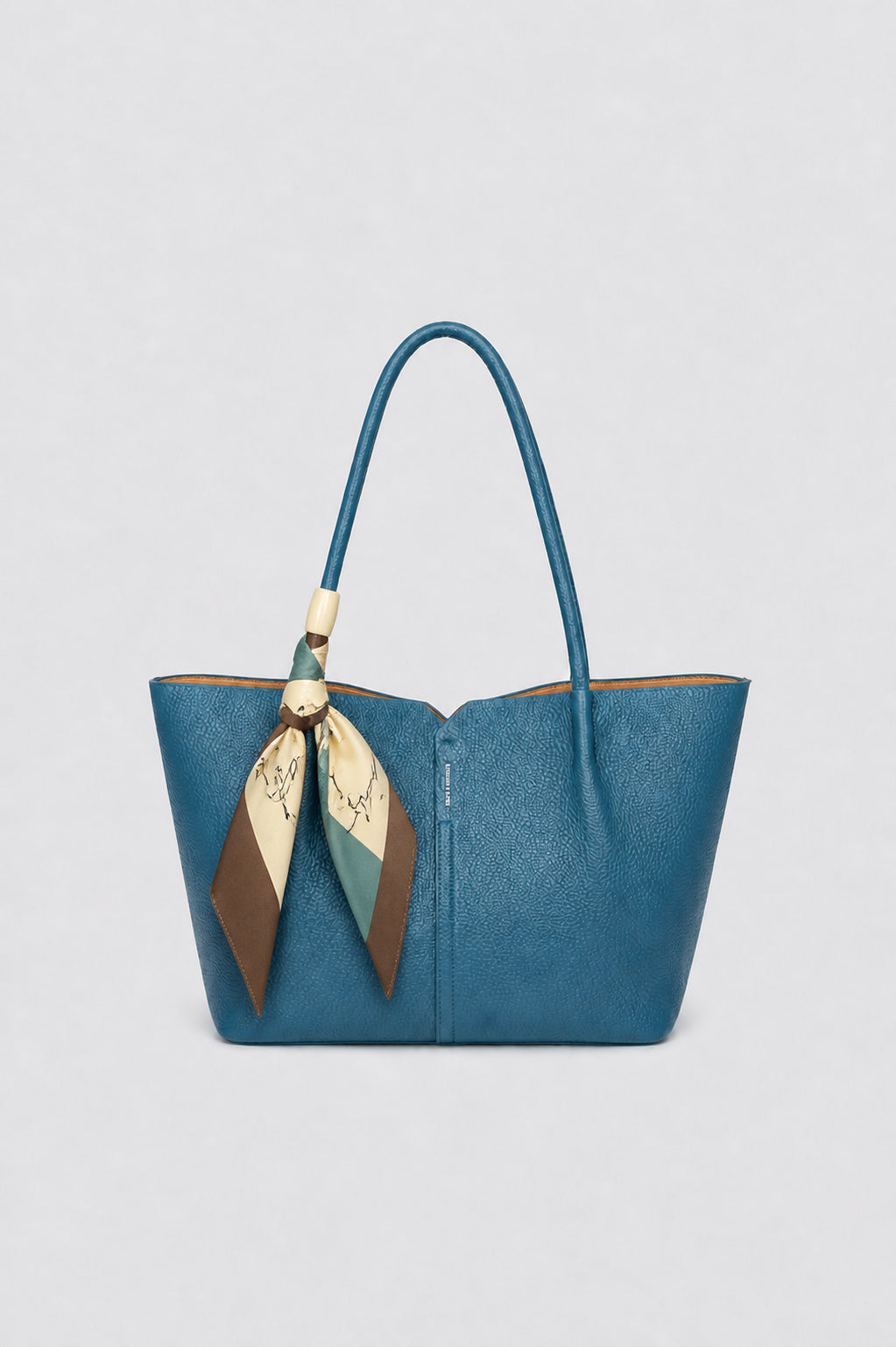 Blue Pebbled Tote
