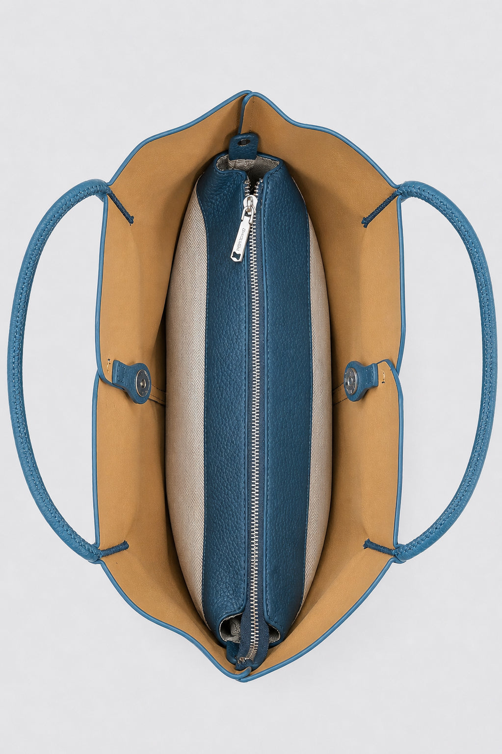 Blue Pebbled Tote