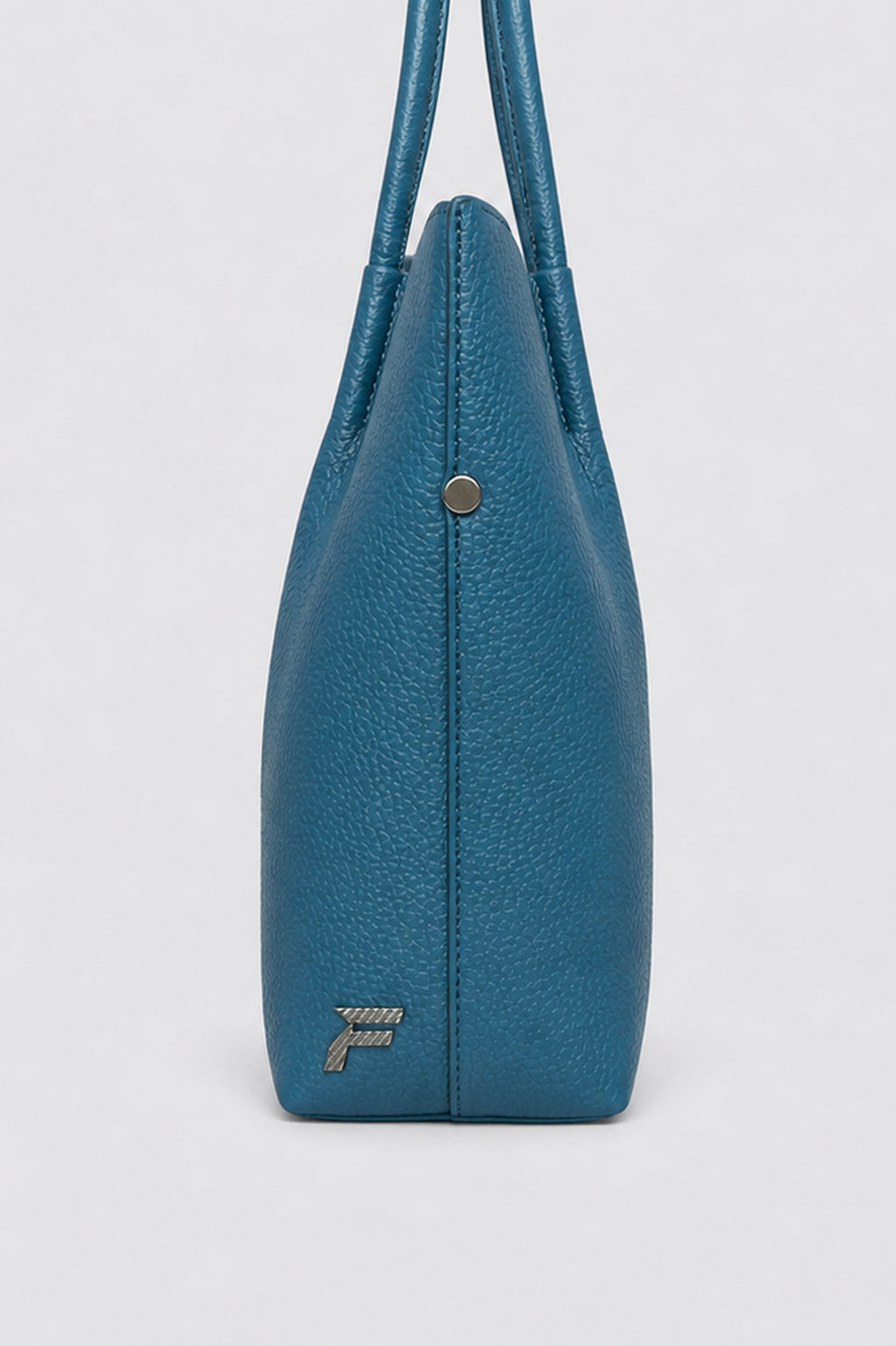Blue Pebbled Tote