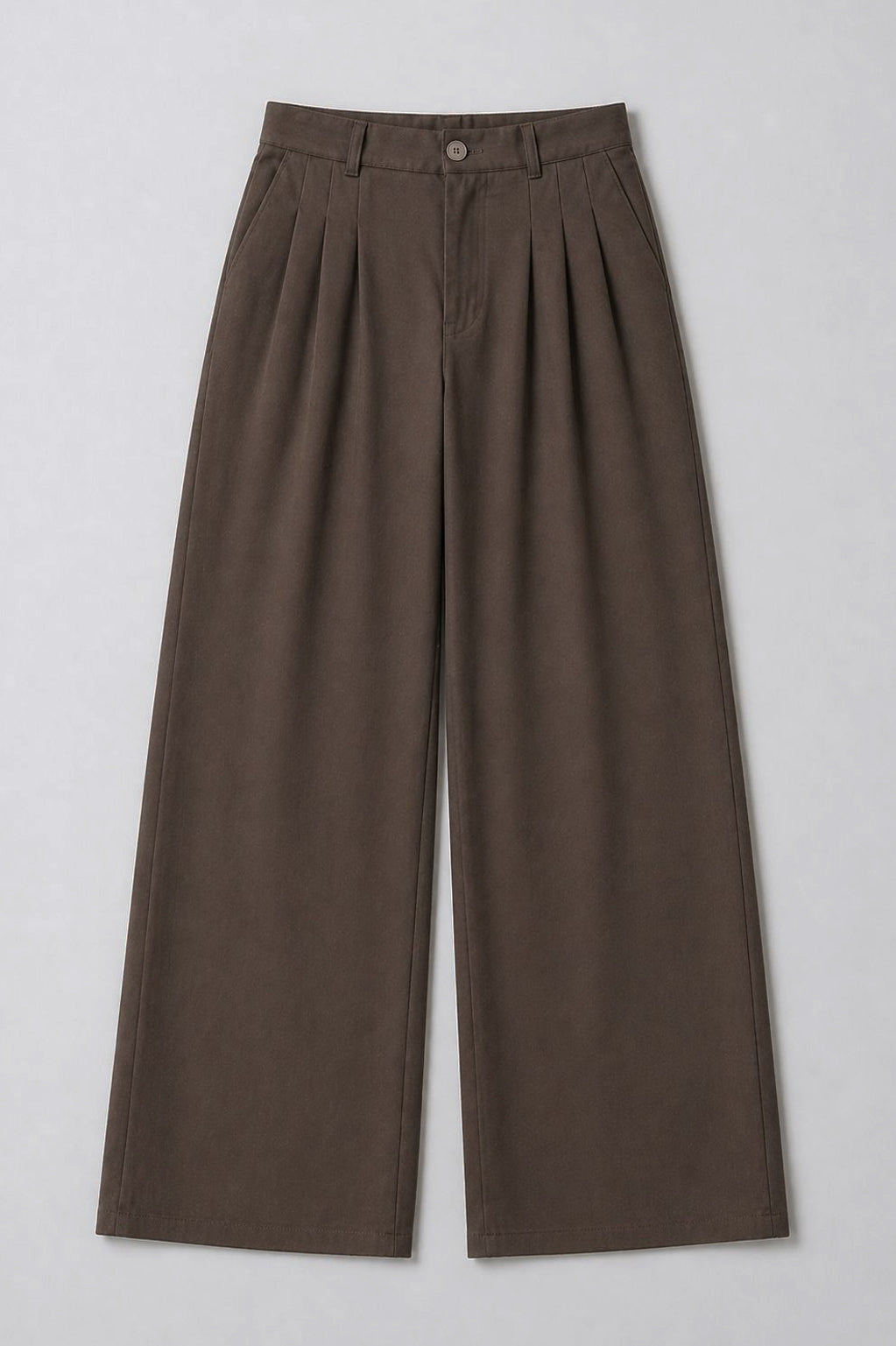 Dark Brown Tailored Pants