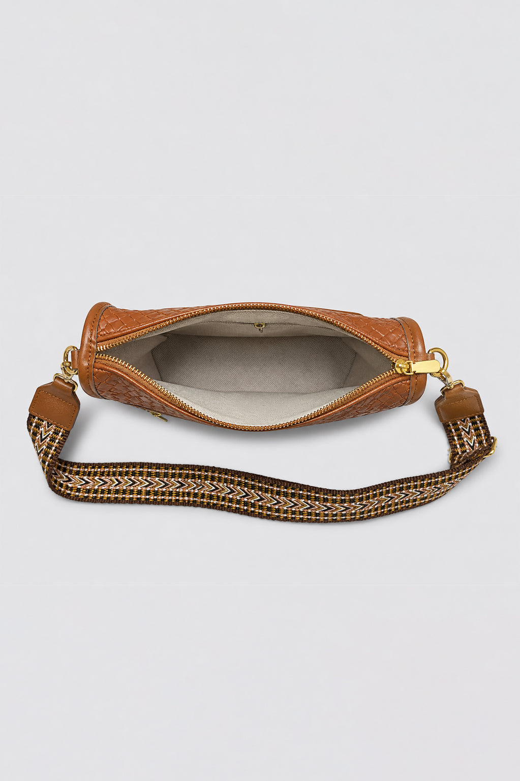 Brown Pebbled Cross Body