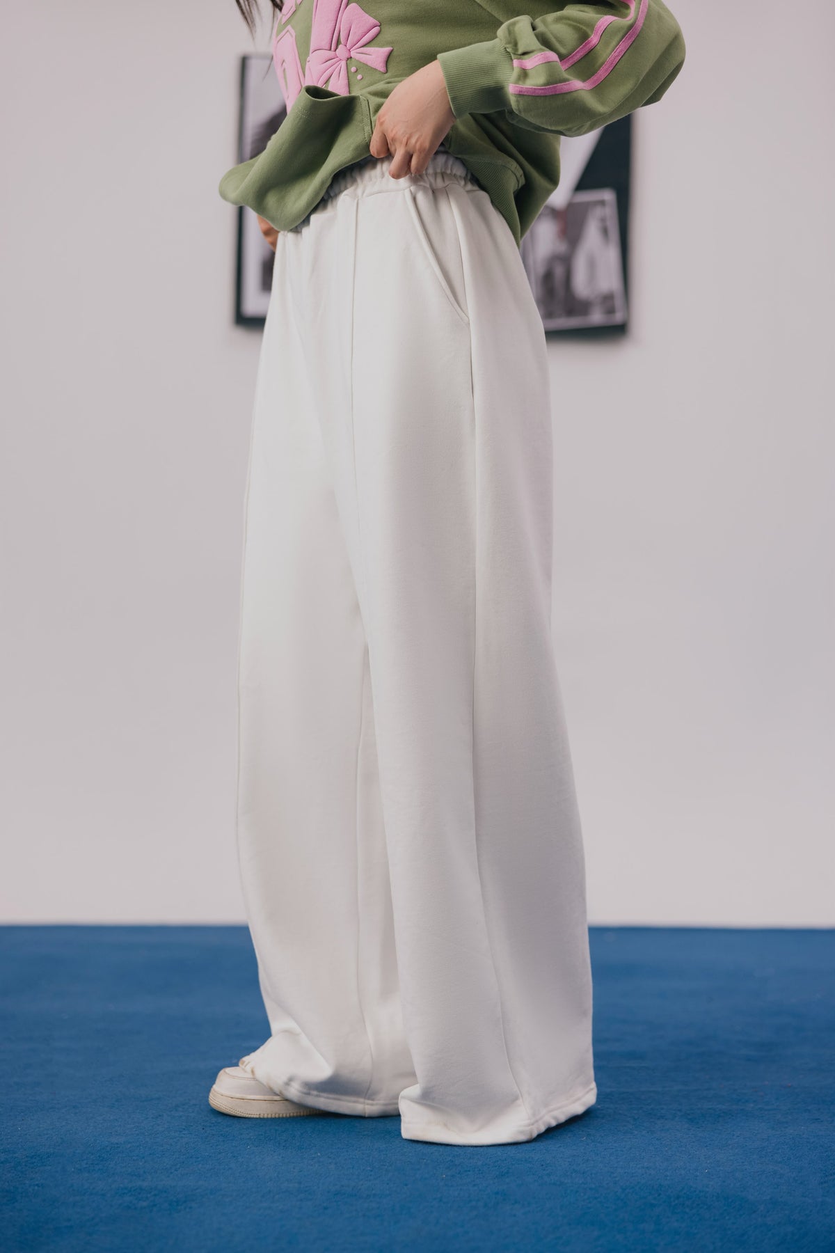 Off White Fleece Baggy Trouser