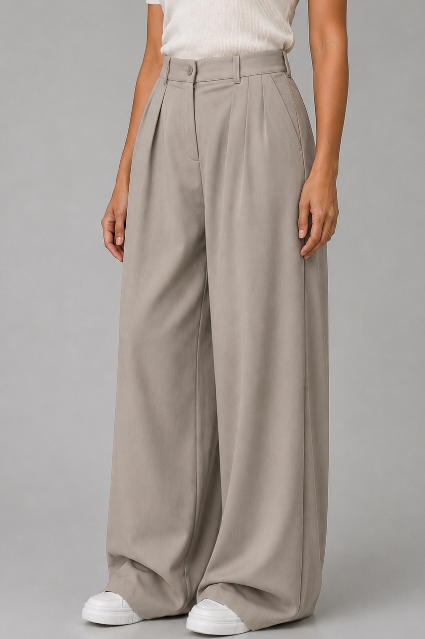 Taupe Tailored Pants