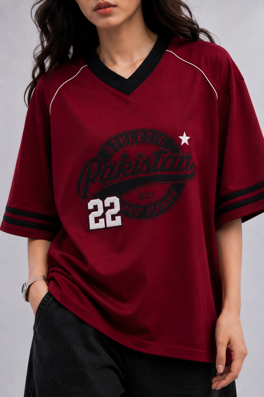 Crimson Varsity Tee