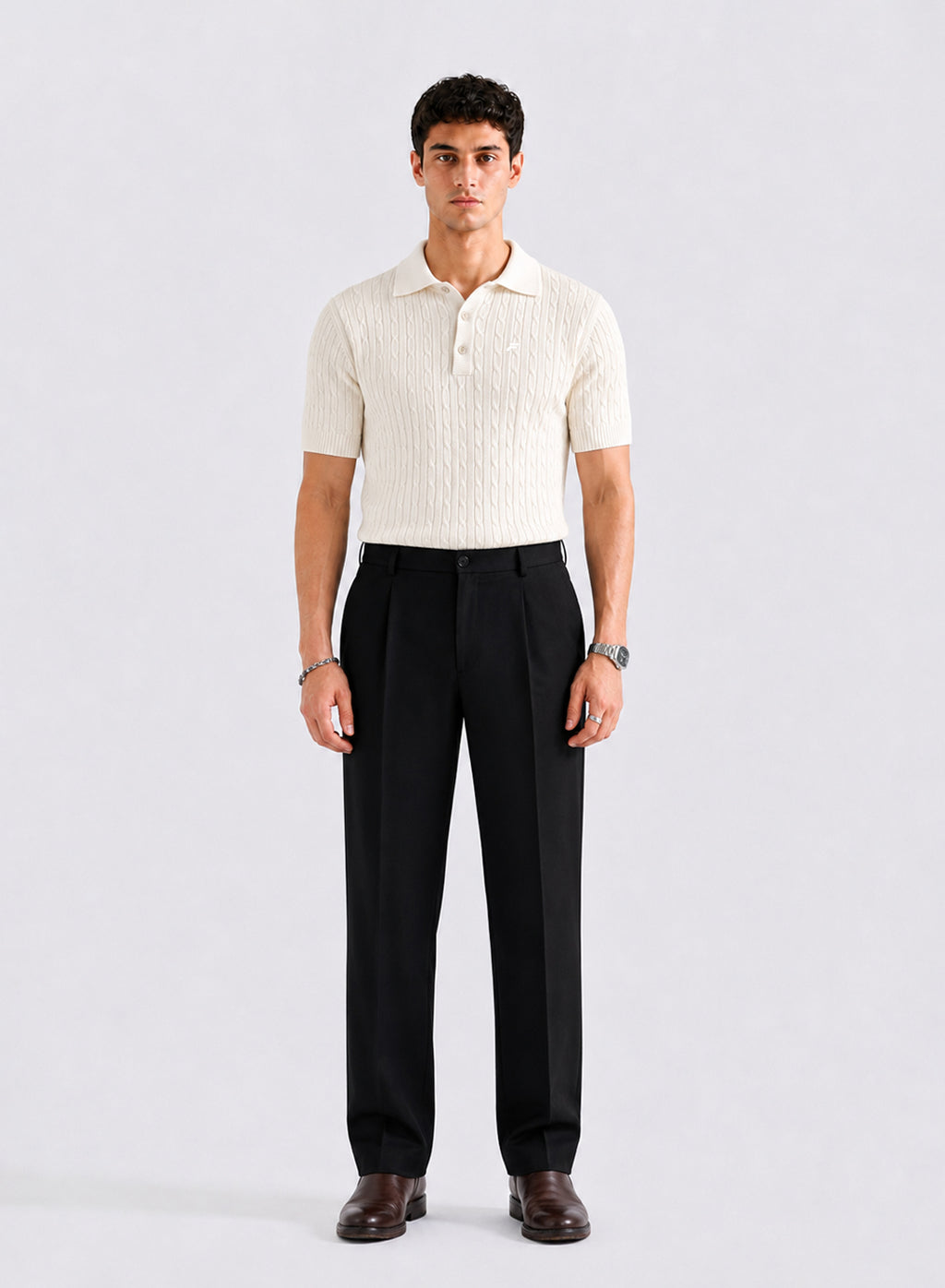 Off White Cable Knit Men