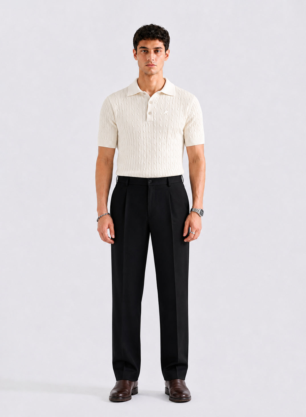 Off White Cable Knit Men