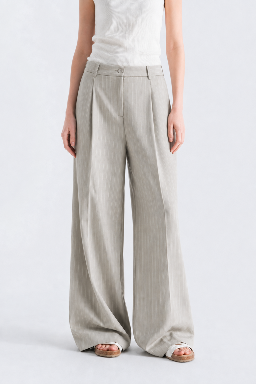 Ivory Pinstripe pant