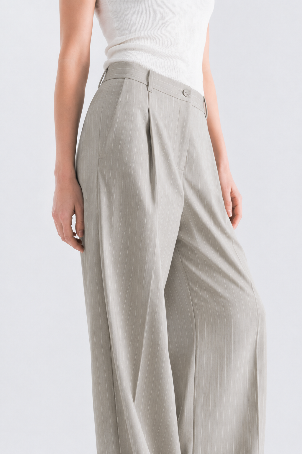 Ivory Pinstripe pant