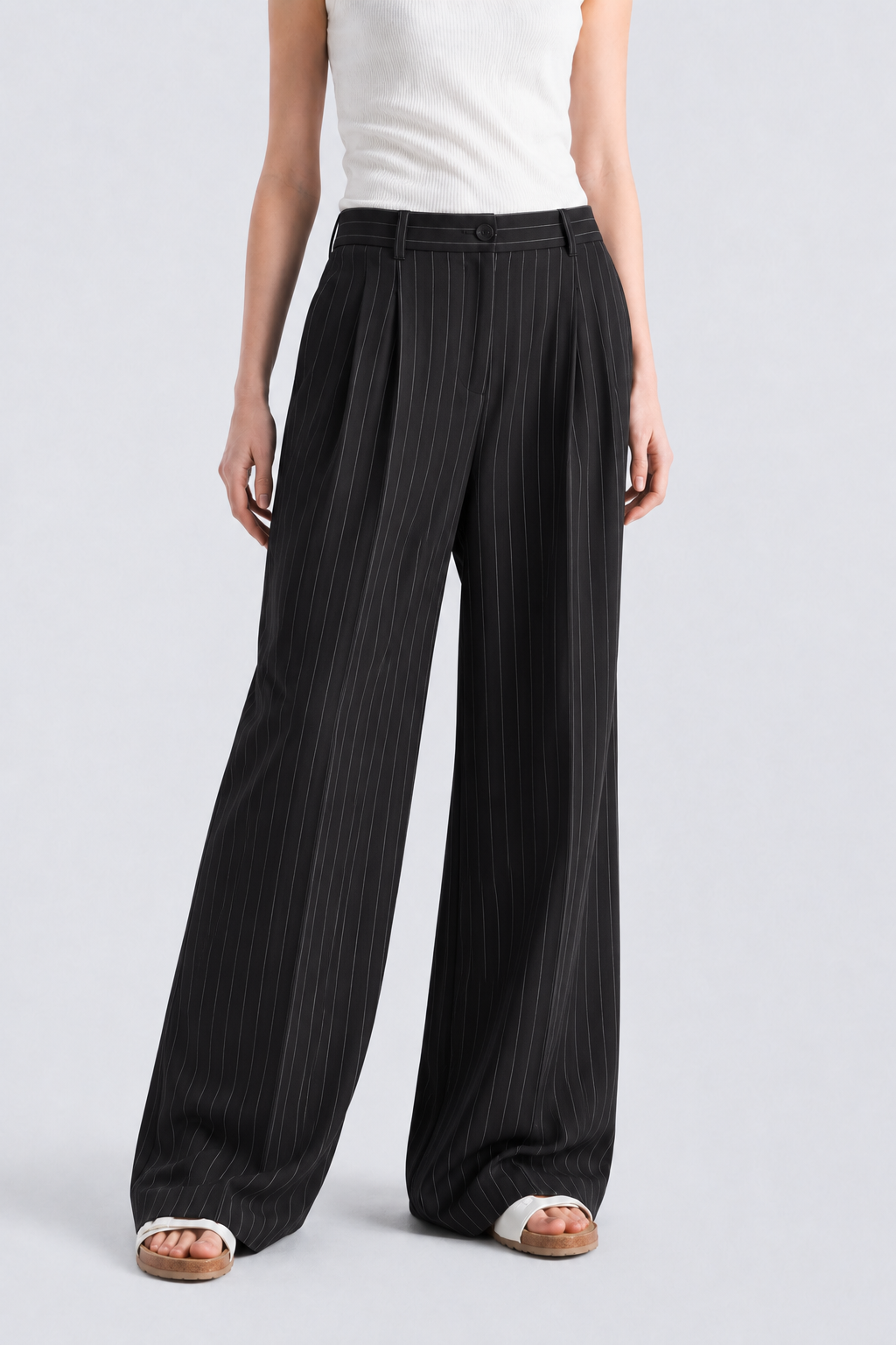 Black Pinstripe pant