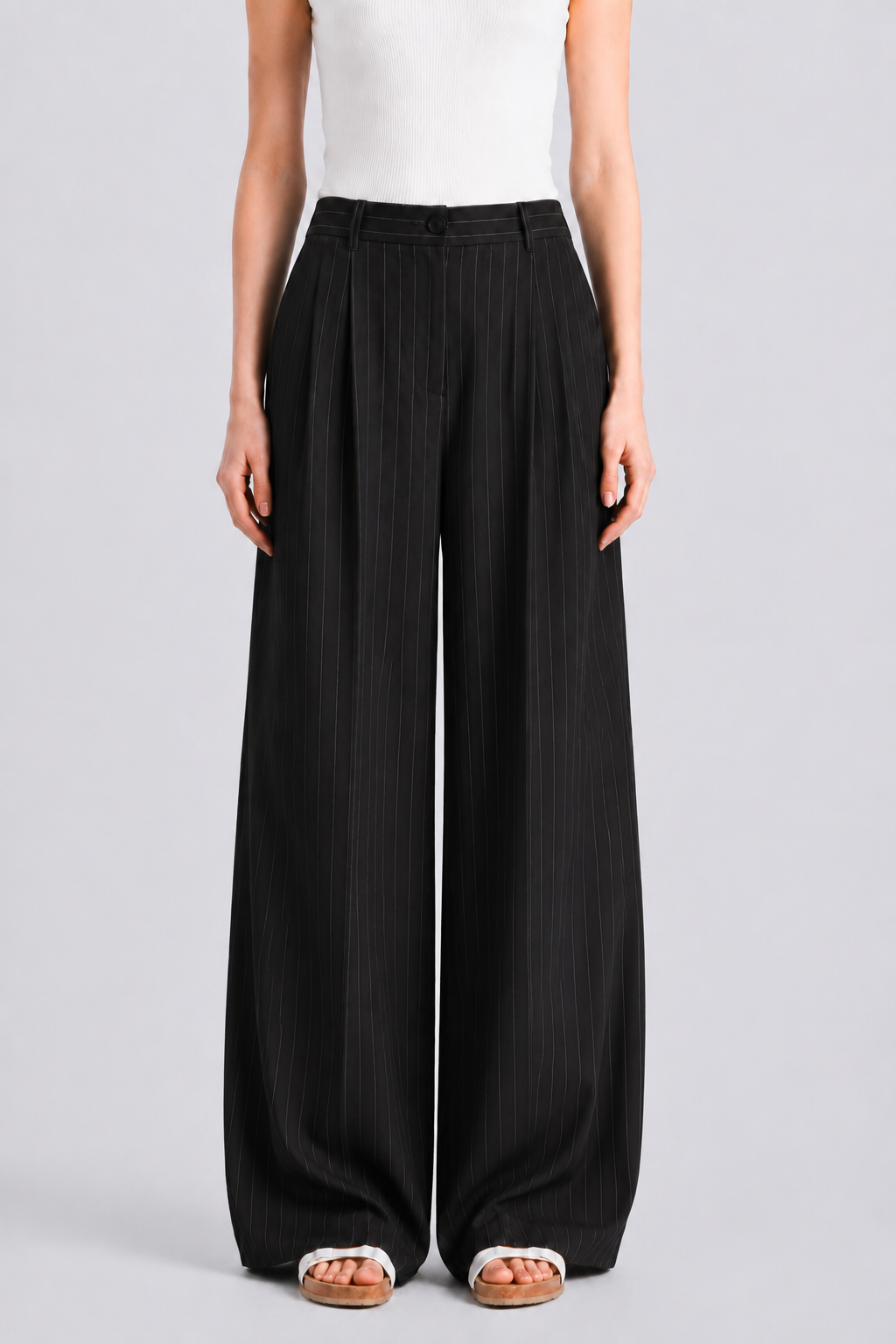 Black Pinstripe pant